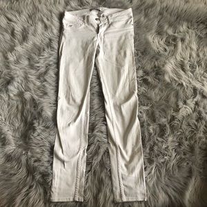 white hollister jeans
